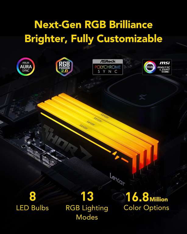 Lexar THOR Z DDR5 32GB (2x16) 6000MHz RAM at Amazon - 370,49