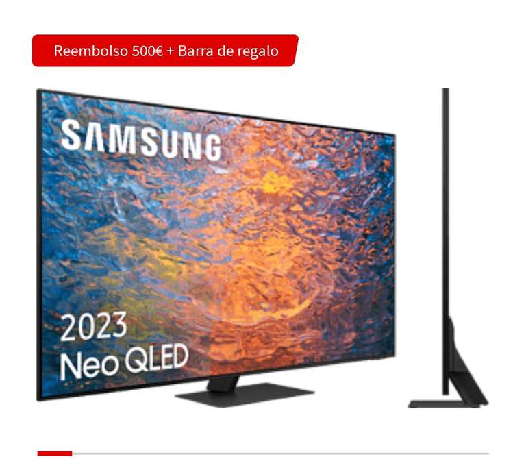 TV Neo QLED 75" - Samsung TQ75QN95CATXXC, UHD 4K, Neural Quantum Processor 4K +500€ rembolso + Barra sonido de regalo