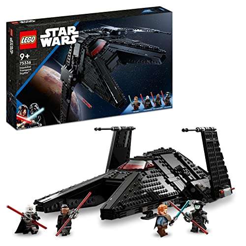 LEGO 75336 Star Wars Transporte Inquisitorial Scythe, Nave Estelar para Construir, Espadas Láser de Juguete