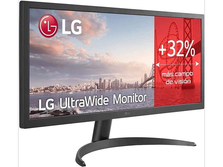 Monitor - 26WQ500 LG, 26 ", UWFHD, 5 ms, HDMI|USB, Negro