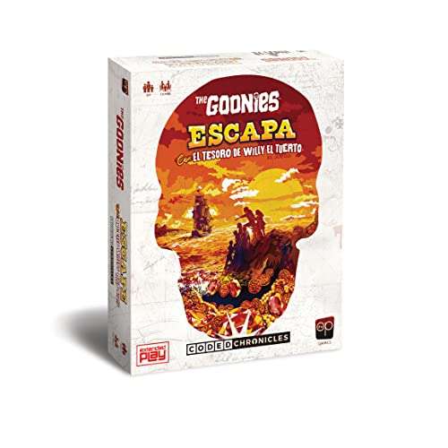 juego de mesa los goonies escapa con el tesoro de willy el tuerto