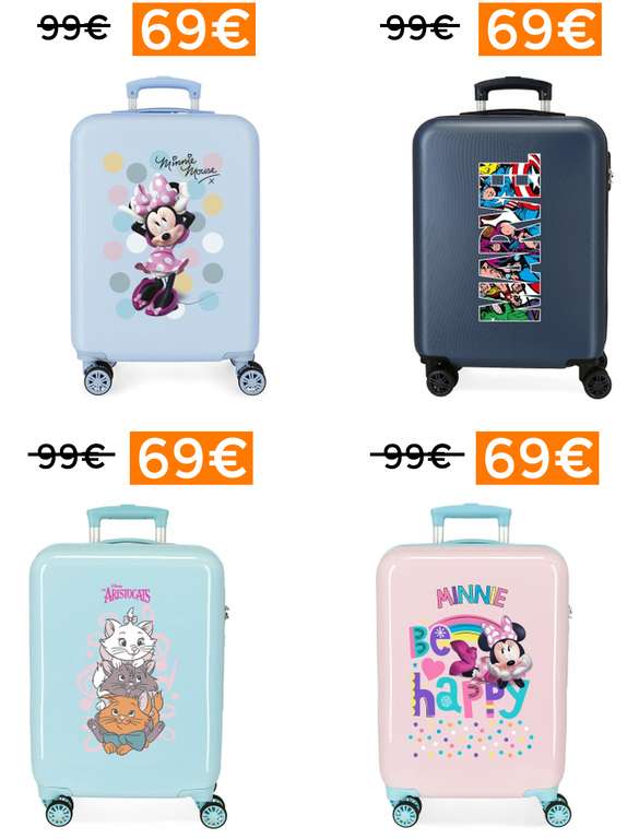 Selección de maletas Disney/Marvel por 69€