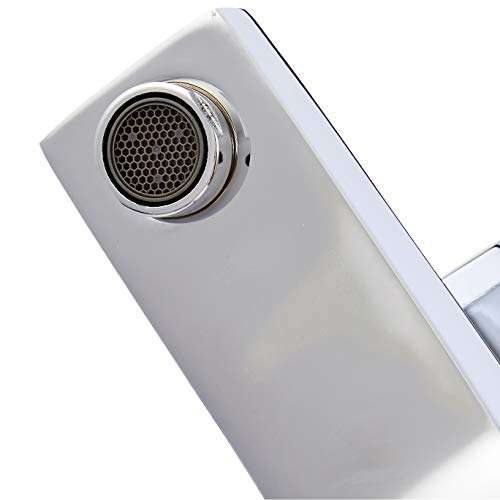 Amazon Basics - Mezclador de grifo de cuarto de baño moderno, cromo pulido