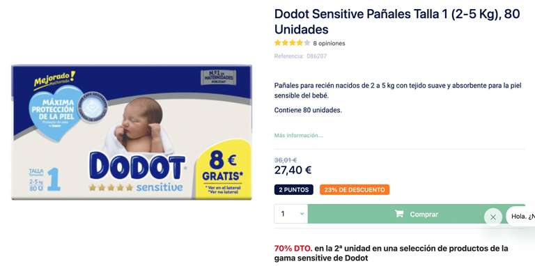 PAÑALES Dodot® Sensitive