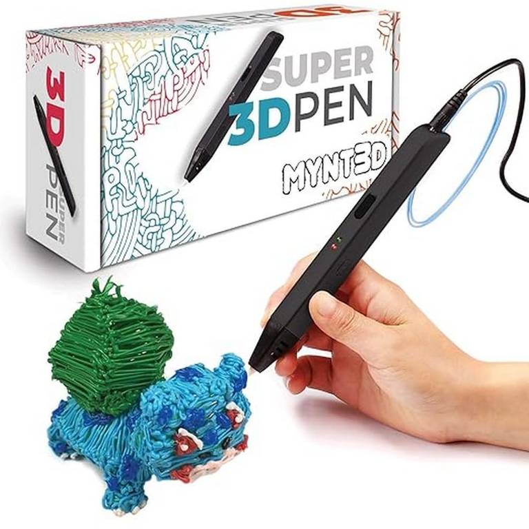 MYNT3D Bolígrafo Super 3D, bolígrafo de impresión 3D compatible con ABS y PLA de 1,75 mm (REACONDICIONADO – COMO NUEVO)