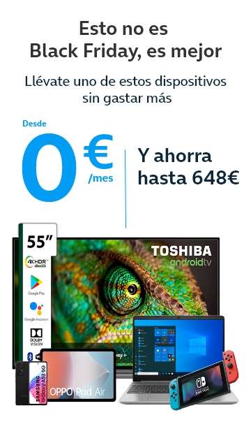 Dispositivos a 0€ con Movistar