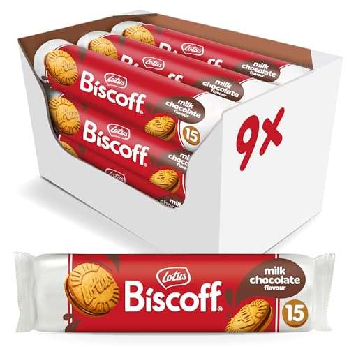 9 paquetes de galletas LOTUS BISCOFF rellenas de chocolate o crema Lotus (link en descripción) [te devuelven 8€ para gastar en Amazon]