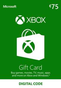 Tarjeta regalo Xbox de 75 euros