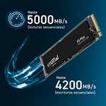Crucial P3 Plus 1TB M.2 PCIe Gen4 NVMe SSD - Hasta 5000MB/s