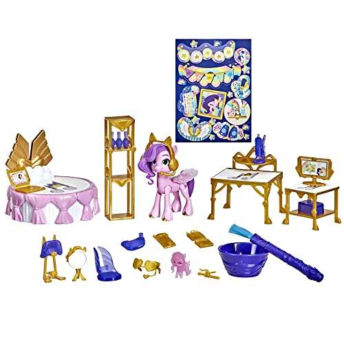 My Little Pony: A New Generation - Princesa Pipp Petals Habitación mágica - Poni Rosado de 7,5 cm