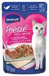 Vitakraft - Poésie Délice Sauce, alimento húmedo para Gatos con trozos de Carne en Salsa, Variedad Abadejo- 85 g