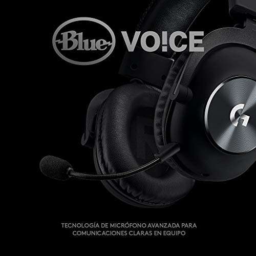 Logitech G PRO X Auriculares Gaming con Cable y Micrófono con Blue VO!CE