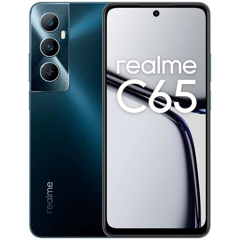 Realme C65 - 6/128GB, Pantalla de 6.67” 90Hz, 5000 mAh, Helio G85, Cámara de 50 MP con IA -- 8/256GB por 130€ (SCES20) - Smartphone Realme