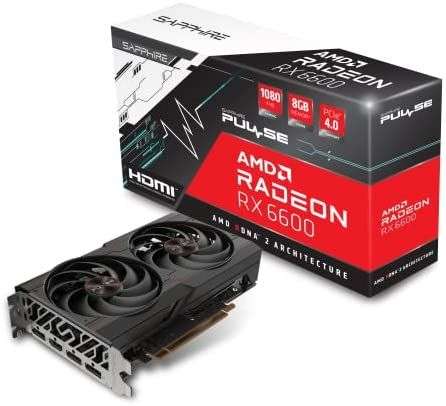 Sapphire Pulse AMD Radeon RX 6600 Gaming 8GB GDDR6 HDMI / Triple DP