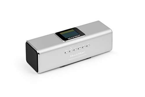 MusicMan Estación de sonido portátil con Bluetooth DAB+ Tomada de radio FM Altavoz estéreo con de manos libres Reproductor MP3 Pantalla LCD