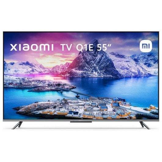 TV QLED 55" - Xiaomi TV Q1E 55, UHD 4K, QLED, Smart TV, HDR10+, Control por voz, Dolby Audio, DTS-HD, Negro / Oferta Para Nuevos Usuarios.