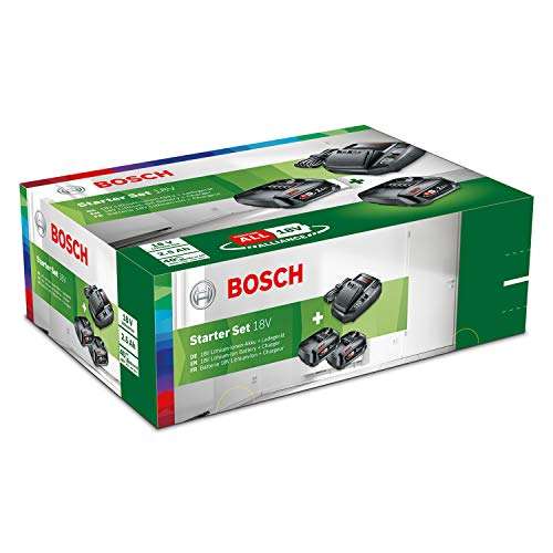 Bosch - Set básico de 2 baterías de 18 V y 2.5 Ah con cargador rápido compacto AL 1830 C