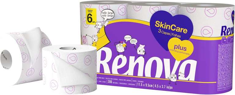 Promoción 2x1 Renova SkinCare Plus 3 capas pack 6uds x 3,85€ (sale el pack a 1,92€ y el rollo a 0,32€)