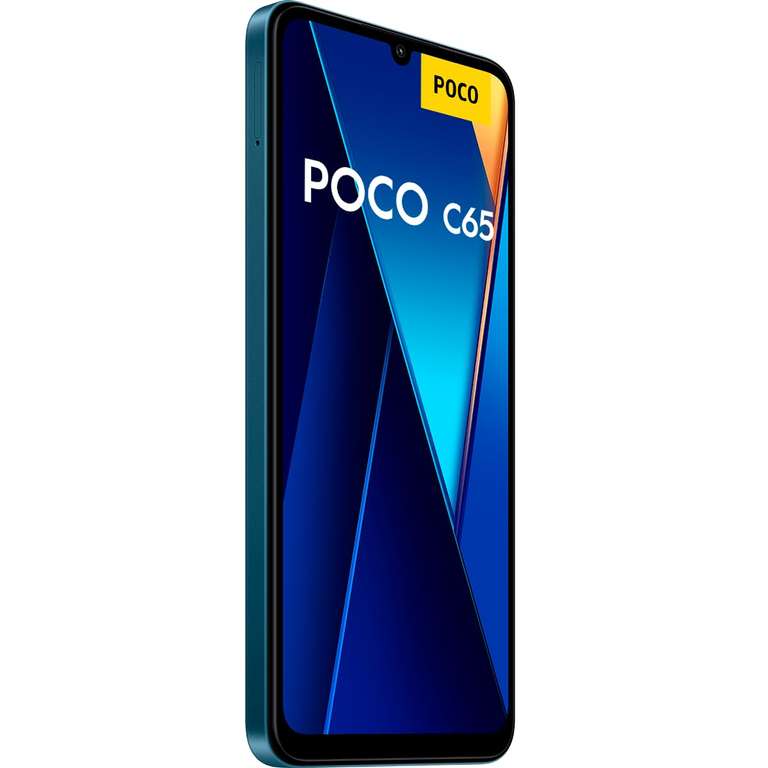 Xiaomi Poco C65 - 6+128GB, Pantalla de 6.74” 90Hz HD+, MediaTek Helio G85, Triple cámara 50MP+2MP+QVGA, 5000mAh, NFC, Azul (Versión ES)