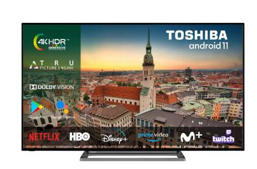 TV LED 139,7 cm (55") Toshiba 55UA3D63DG, 4K UHD, Smart TV