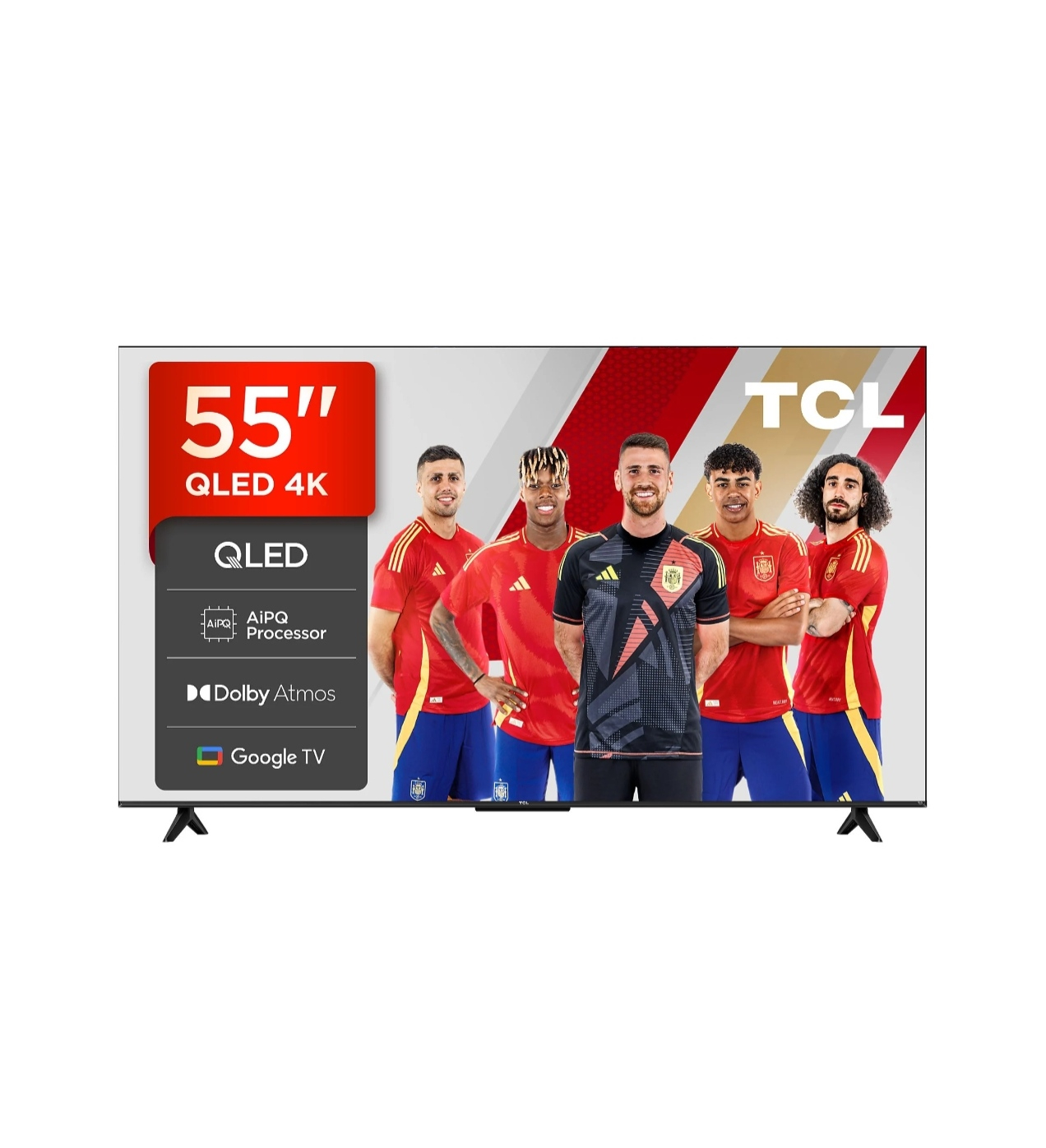 TV QLED 55" - TCL 55T69C, UHD 4K, Procesador AiPQ, Smart TV, DVB-T2