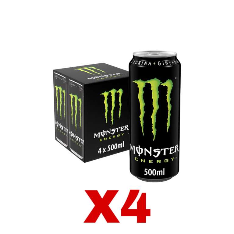 16 latas Monster 500ml | 1.11€ unidad | También Ultra Zero