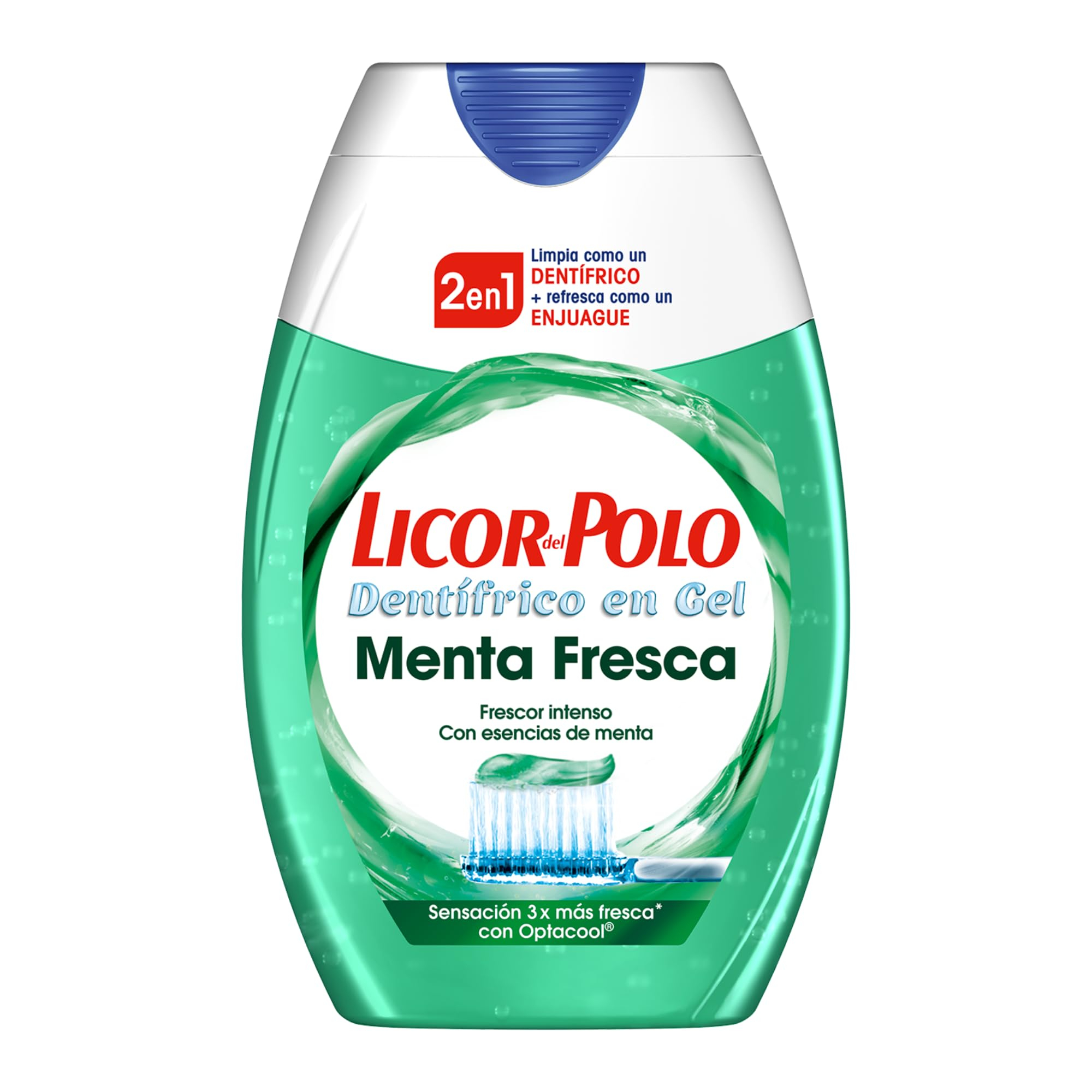 2 x Licor del Polo - Pasta de Dientes 2 en 1 Menta Fresca, Fresh, 75 Mililitros - LA UNIDAD SALE A 1,31€