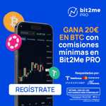 Consigue 20€ en Bitcoin gratis al comprar 200€ de cualquier criptomoneda con comisiones mínimas en Bit2Me PRO
