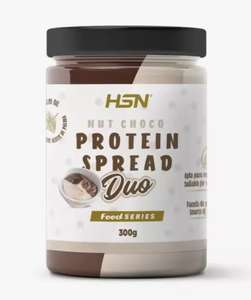 Crema Hiperproteica NutChoco DUO de HSN | 300g | Doble Sabor Chocolate y Avellanas + Chocolate blanco | 25% de Proteína Whey Protein