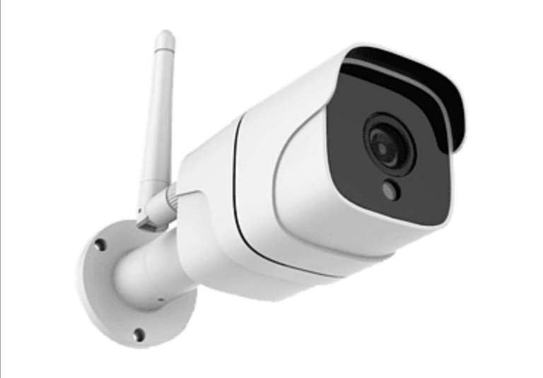 Cámara de seguridad - Muvit iO WIFI, Full HD 1080P, Exterior, Notificaciones, Blanco