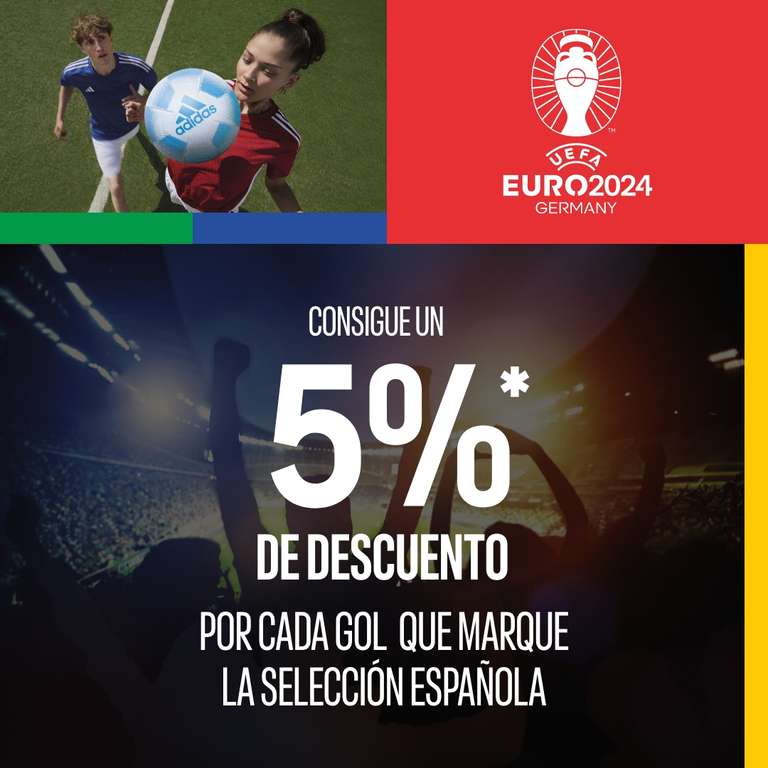 15% en Adidas Outlets por los 3 goles de España