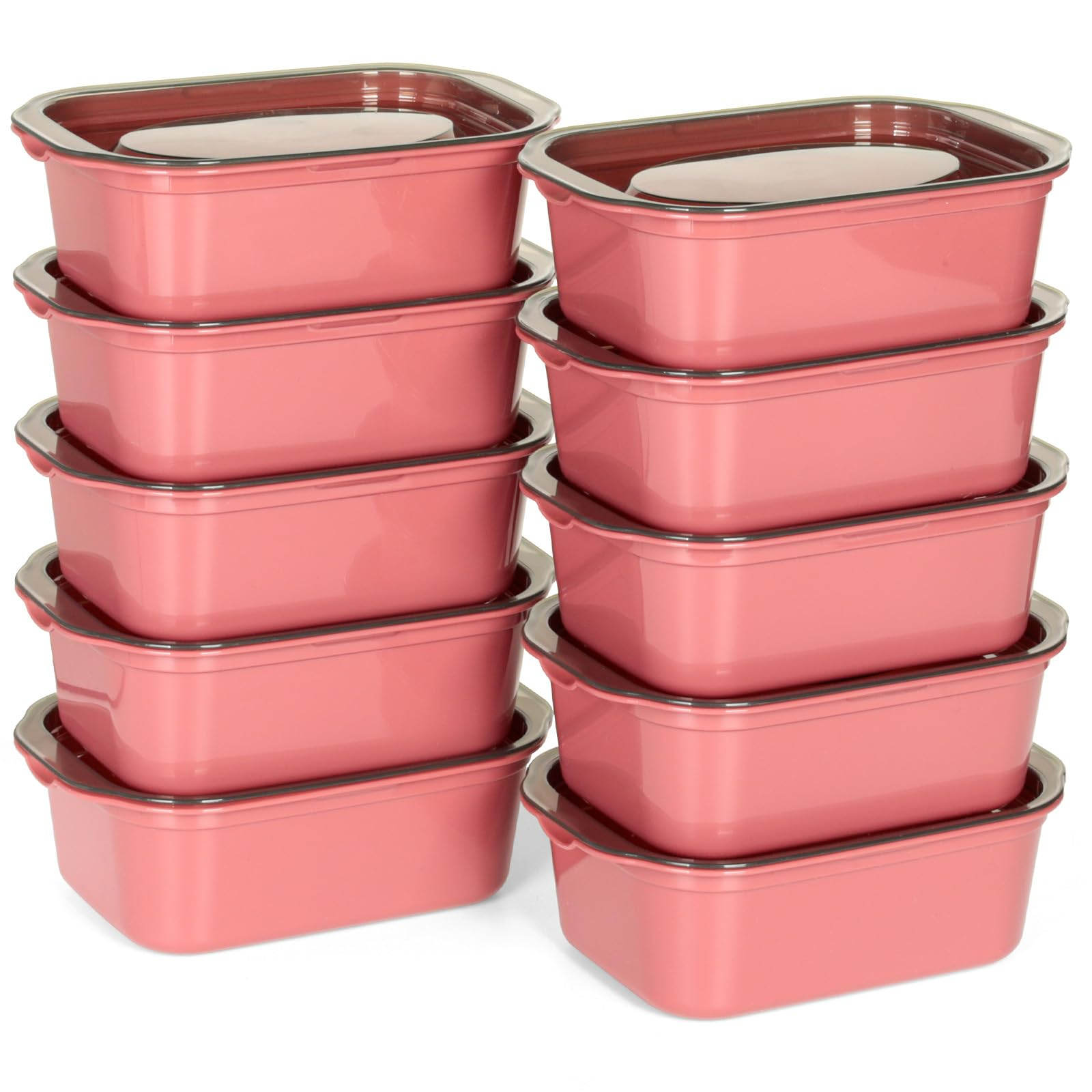 Set de 10tuppers 0,5L para tener lista la comida | Reutilizables, apilables y compactos LAVAVAJILLAS MICROONDAS SIN BPA|
