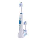 BEPER 40913 - Cepillo de dientes con tecnología sónica y temporizador, 3 niveles de cepillado, recargable, Blanco