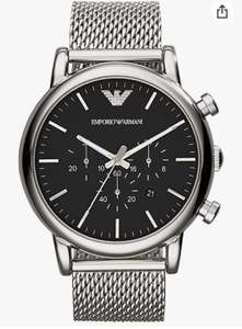 Reloj cronógrafo Emporio Armani para hombre, reloj de acero inoxidable, tamaño de caja de 46 mm