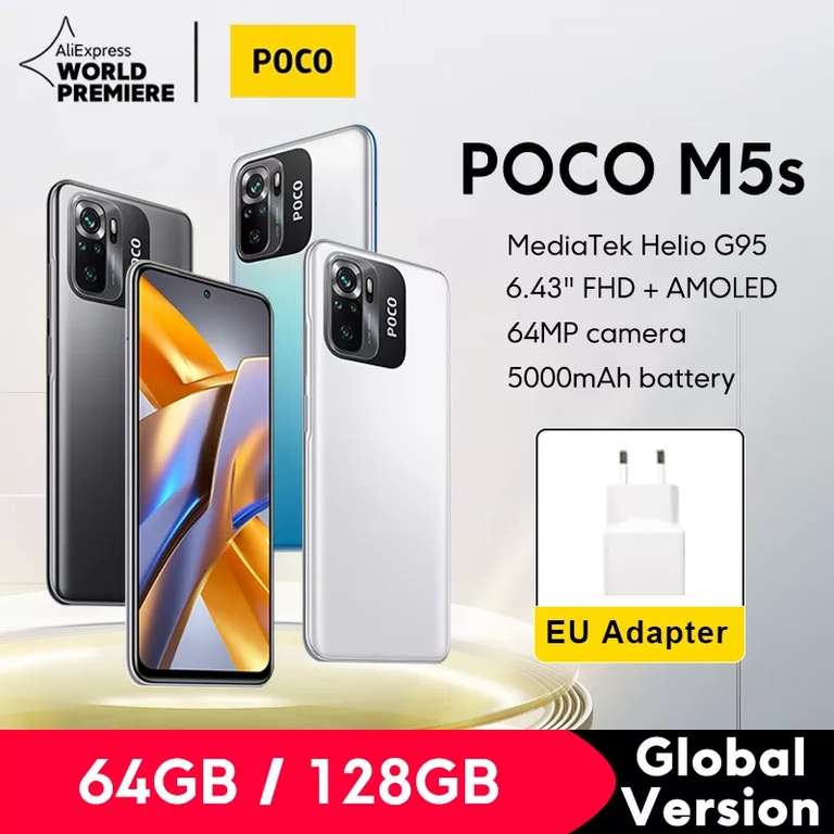 POCO M5s versión Global Smartphone 64GB/128GB NFC "AMOLED - ENVIO DESDE ESPAÑA