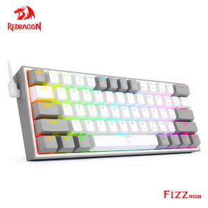 Mini teclado mecánico Redragon Fizz K617 RGB switch red 21.87€ nuevos usuarios // 24.87€ todos los usuarios