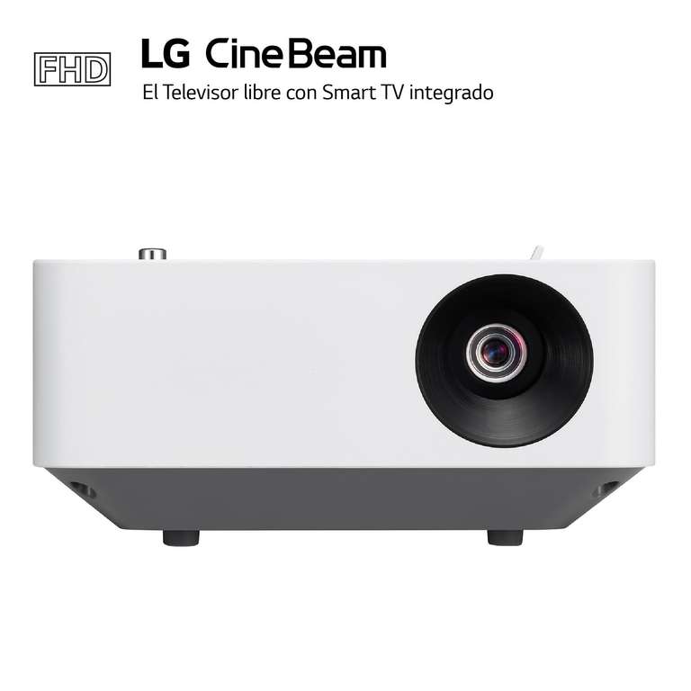 LG PF510Q - Proyector, CineBeam, SmartTV, webOS 22, hasta 100 Pulgadas, Fuente LED, 450 lúmenes FHD, 1920 X 1080px, Blanco