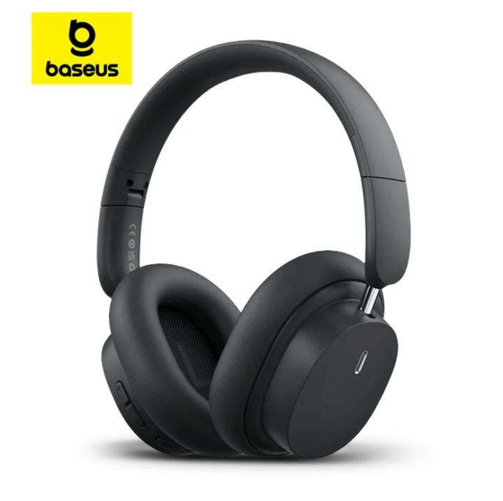 Baseus Bowie D05 auriculares inalámbricos Bluetooth 5,3 auriculares, plegables sobre juego deportivo auriculares, 70H tiempo