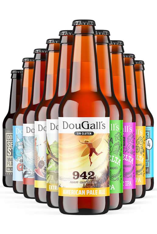 Pack Día del Padre de DouGall's - 24 cervezas artesanas variadas - 25% de descuento y envío gratis