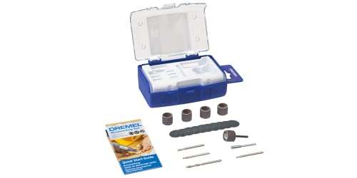 Dremel 681 Woodworking Set - Kit de accesorios con 20 accesorios para herramientas rotativas para trabajar la madera