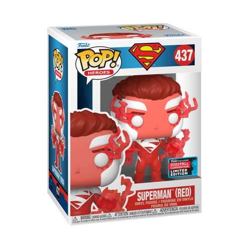 Funko Pop Heroes: DC- Superman Red - Exclusive to Amazon