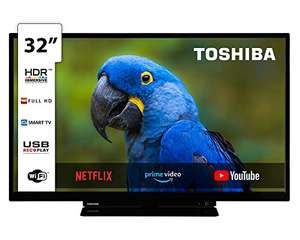 Toshiba TV con Smart TV de 32" Full HD HDR, Compatible con Asistente de Voz Alexa