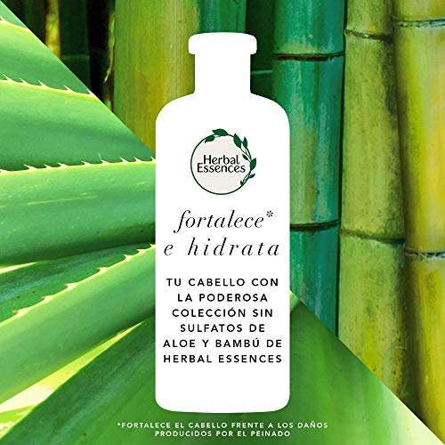 Herbal Essences Champú Renew Sin Sulfatos Con Aloe Intenso Y Bambú 380 ml