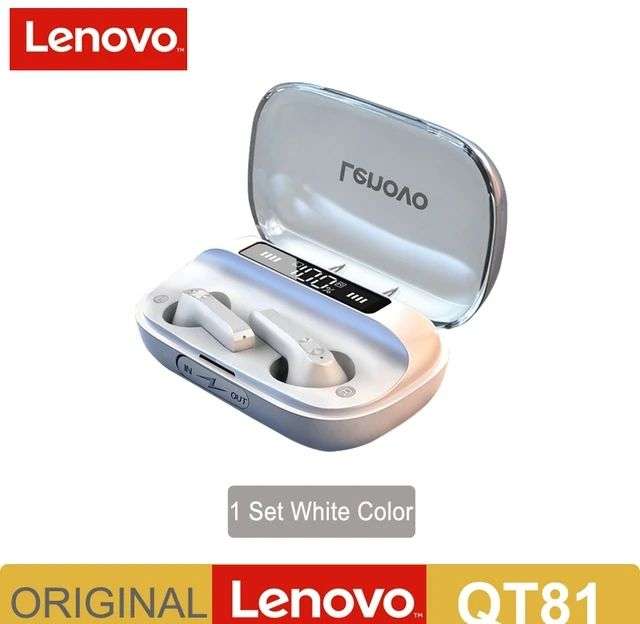 Lenovo-auriculares inalámbricos QT81 (varios colores)