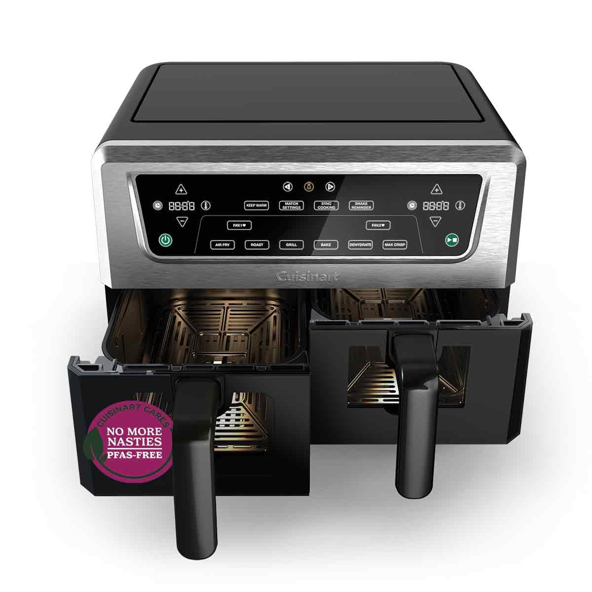 Cuisinart Air Fryer XXL Doble Zona | Sin PFAS | 2x5.2L