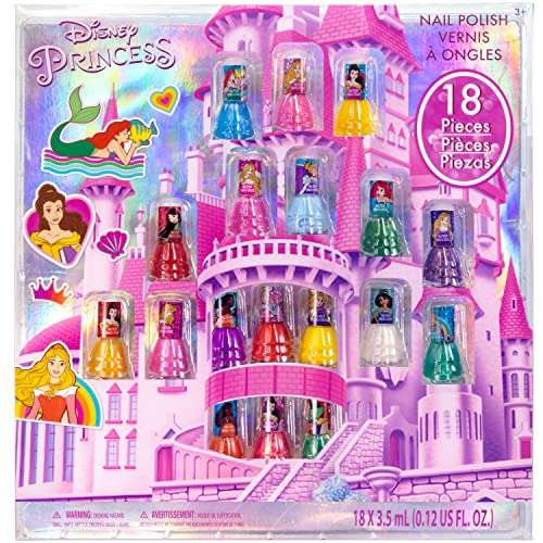 Disney Princess - Esmalte de uñas de secado rápido Castlebox no tóxico