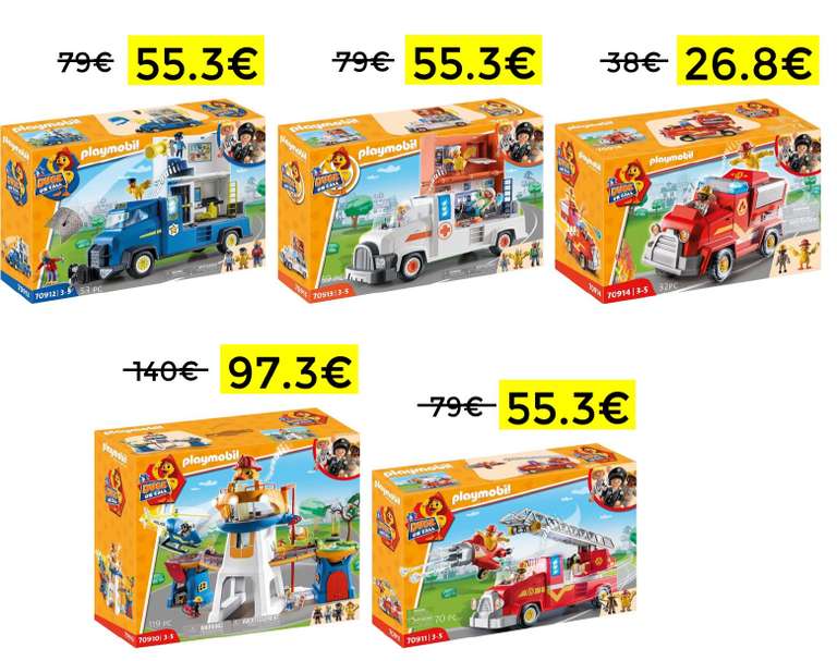 Sets de Duck on Call de Playmobil rebajados desde 26.8€