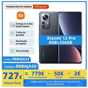 Xiaomi 12 PRO 256GB Global - Desde España