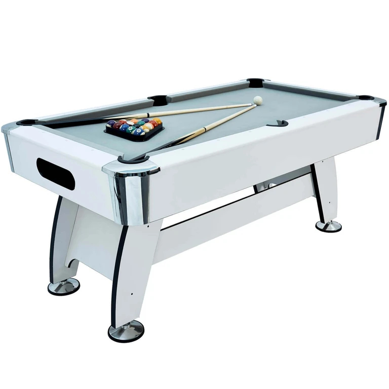 Mesa de billar Blanca | Diseño premium | 8 Pies | Todo incluido