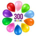 300 globos de fiesta de 30cm, 10 colores surtidos